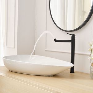 Single Hole Single Handle <b>Black</b> Gold Bathroom Vessel Sink Faucet with Supply Hose Bath & <b>Shower</b> Faucets - Product Image 2