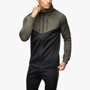 Custom Men's Full <b>Zip</b> <b>Hooded</b> Tracksuit Performance Jogger Set Premium Gym Sportswear Activewear Training Suit Custom Tracksuits - Product Image 1