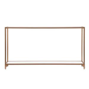 Console de couloir contemporaine, table moderne minimaliste avec étagère ouverte, élément d'appoint élégant en métal, meuble de salon, décoration intérieure - Product Image 1