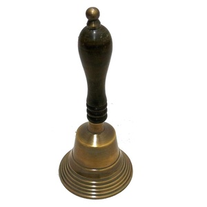 <b>Brass</b> Hand <b>Bell</b> Classic Design with Wooden Handle Vintage Table <b>Bell</b> Decorative <b>Bell</b> for Home Office Hotel Reception - Product Image 5