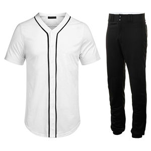 Vente flash - Designs personnalisés - Atlanta - 100% polyester - Taille plus - Col en V - Tissu 320g - Ensemble uniforme de baseball brodé - Product Image 6