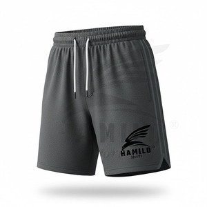 Shorts en coton sur mesure pour homme, style urbain, couleur unie, taille élastique, séchage rapide, légers, respirants, coupe ample – Meilleures ventes - Product Image 1