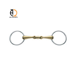 Bocado de Anillo Ergonómico para Entrenamiento de Caballos, Herraje Ecuestre Duradero, Bocado Articulado para Carreras - Product Image 4