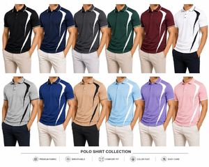 Chemise Piqué Homme Personnalisable à Manches Courtes – Tissu Respirant Tricoté Couleur Unie Polyester/Coton 220g – ODM Faible MOQ - Product Image 6
