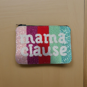 New Multicolor Tribal Beaded Handmade <b>Mini</b> Coin Purse with Zipper Closure Portable Classic Embroidery Digital Printing Vibrant - Product Image 4