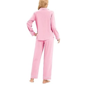 Nouveauté : Ensemble de vêtements de nuit pour femmes en soie de lait, personnalisable rapidement avec logo, confortable et doux, fabriqué au Bangladesh. - Product Image 5