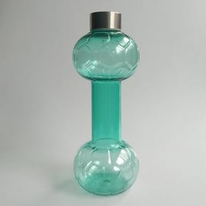 Bouteille d'eau sportive en forme d'haltère, réutilisable, en plastique, anti-fuite, sans danger pour les aliments, écologique, pour la salle de sport et l'extérieur - Product Image 3