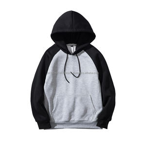 Custom Logo Printed Autumn Classic Color Contrast Shoulder <b>Long</b> Sleeve <b>Hoodie</b> Fashion Heavyweight <b>Oversized</b> Men Hoodies - Product Image 4