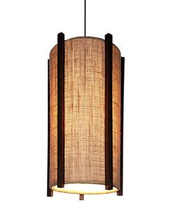 Lámpara colgante cilíndrica de ratán moderna, E27 LED, 2700K, luz cálida, marco negro, tamaño grande, accesorio de techo para sala de estar - Product Image 2