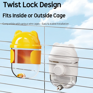 Automatic Bird <b>Water</b> Dispenser No Mess Parrot Feeder <b>Bottle</b> Nipple Drinker <b>for</b> Cage Cockatiel Parakeet Budgie Lovebird 330ml - Product Image 5