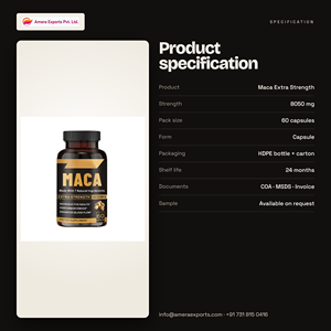 Cápsulas de Raíz de Maca de Marca Privada, Extracto de Tongkat Ali y Tribulus, Suplemento de Energía y Vitalidad para Hombres, 60 Cápsulas, OEM, ODM, Venta al Por Mayor - Product Image 6