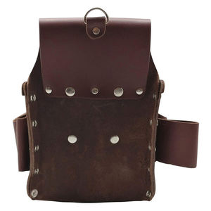 100% Leather Brown and Black Leather <b>Tool</b> Pouch <b>Belt</b> <b>Tool</b> Bag Electrician Utility Organizer Custom <b>Belt</b> Pouch - Product Image 6
