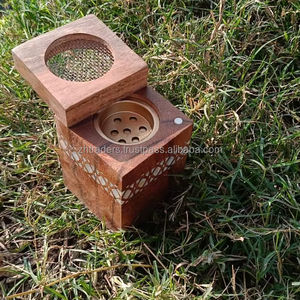 Brûleur d'encens bakhoor moderne de luxe en nacre, design arabe artisanal, cadeau pour le ramadan et l'Aïd - Product Image 1