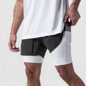 Pantalones Cortos Deportivos Personalizados para Hombre, 400 GSM, 100% Algodón Felpa, con Cordón Ajustable, para Baloncesto y Entrenamiento, Fabricante OEM - Product Image 4