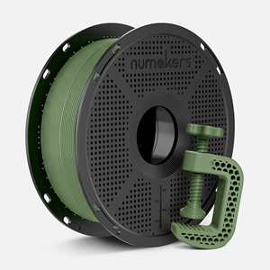 Filament d'impression 3D PETG-CF Vert Tactique 1,75 mm 1 kg ±0,03 mm Fibre de Carbone pour Découpe Numakers - Product Image 1