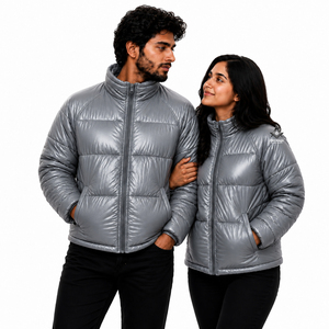 Heritage Masonic Regalia Unisex Bubble Puffer <b>Jacket</b> Custom Logo Stand <b>Collar</b> Winter Warm Quilted Down Coat Plain Design - Product Image 1
