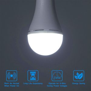 Lampadina LED Ricaricabile 12W con Batteria di Backup E27, Lampadina LED di Emergenza Bianco Caldo 4000K, Corpo in Alluminio, Alimentazione AC - Product Image 5