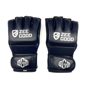 OEM Service Men MMA PU Boxing Gloves Pakistan Made Durable Material Best Price Men <b>Half</b> Finger MMA Gloves - Product Image 2