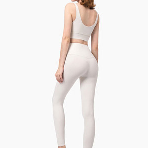 Comfortable Athletic Wear High Waist Yoga Leggings And <b>Padded</b> Sports Bra For Gym Fitness And <b>Running</b> - Product Image 2