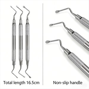 ชุดเครื่องมือทันตกรรม BAFA SURGICAL INSTRUMENTS 3 ชิ้น แบบสองด้าน - ชุดขูดหินปูนสแตนเลสสตีล สำหรับทำความสะอาดช่องปากอย่างล้ำลึก (สำหรับคลินิก) - Product Image 3