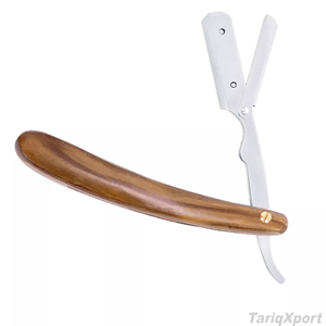 Wholesale Professional Men's Shaving <b>Razor</b> Wood Handle Customized Label Colors Stainless Steel <b>Blade</b> Face Body <b>Single</b> <b>Blade</b> - Product Image 3