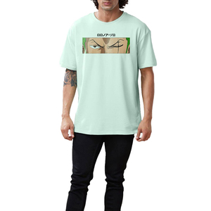 Camiseta de Manga Corta para Hombre, Algodón Grueso, Corte Holgado, Color Sólido, Estilo Casual de Verano, con Opciones de Logotipo Personalizado - Product Image 4