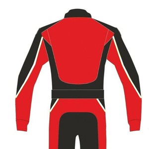 Traje de Carreras de Manga Larga con Bloques de Color Rojo y Negro para Hombre, Ropa de Motociclismo de Secado Rápido para Todas las Estaciones - Product Image 3