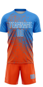 เสื้อฟุตบอลชายแบบซับลิเมชั่น คอกลม แขนสั้น ผ้าโพลีเอสเตอร์ ระบายเหงื่อได้ดี ดีไซน์สีตัดกัน เหมาะสำหรับทุกฤดูกาล - Product Image 4