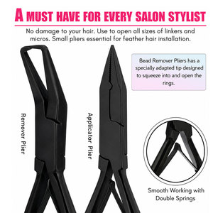 Wholesale Hair Extension Installation Tool Kit Professional Micro Ring <b>Pliers</b> <b>Set</b> with Storage Case - Product Image 3