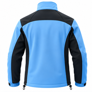 Custom <b>Men's</b> Waterproof Softshell <b>Jacket</b> Windproof Stand Collar <b>Fleece</b> <b>Lined</b> Best Selling Outdoor Casual Coat OEM Manufacturer - Product Image 2