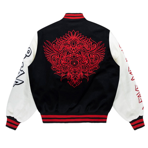 Chaqueta Varsity de Anime para Hombre, Cuello Alto, Corte Regular, Impermeable, Resistente al Viento, Tejido de Lana, Acabado Personalizado, Chaqueta de Invierno de Anime - Product Image 5