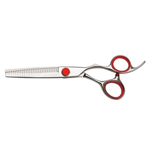 Tijeras Profesionales de Acero Inoxidable para Peluquería con Cuchilla Afilada de 28 Dientes, Mango Largo y Resistente de Plástico, para Diestros - Product Image 1