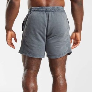 Men's Acid Wash Shorts <b>Retro</b> Streetwear Washed Cotton <b>Fabric</b> Comfortable Fit Casual Summer Outfit Trendy Stylish Design Shorts - Product Image 2