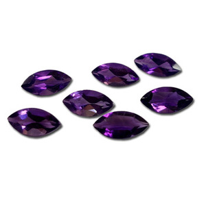 Ametistes violets 100 % naturels, taille marquise, facettés, pierres précieuses en vrac, améthystes calibrées pour la fabrication de bijoux, vente en gros, nouvelle arrivée - Product Image 1