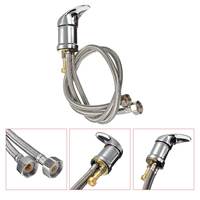 Robinet d'eau chaude et froide en laiton pour lavabo de shampooing, pommeau de douche, robinet de lavage de cheveux, vanne de mélange, accessoires de lit de salon de beauté