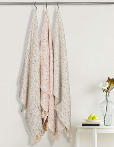 100% Woven Slub Cotton <b>Throw</b> Blanket Soft Textured Decorative Sofa <b>Couch</b> <b>Throw</b> Boho Home Textile Wholesale Manufacturer - Product Image 5