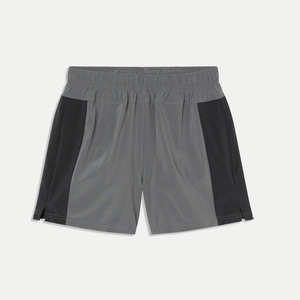 Shorts de sport professionnels pour hommes en toile tricotée, motif uni, séchage rapide et respirant, légers, taille haute - Product Image 4