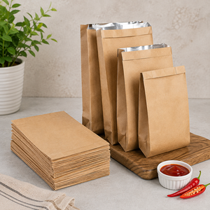 Custom BBQ Fast Food Takeaway Hot Dog Sandwich Burger Packaging Grease Proof <b>Biodegradable</b> Disposable <b>Paper</b> Bag - Product Image 5
