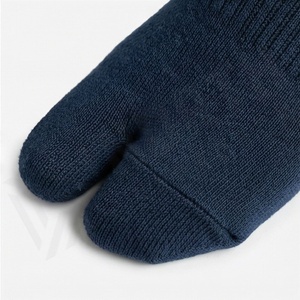 Five <b>Toe</b> Crew <b>Socks</b> Solid Navy Blue Knitted Breathable Casual Adult <b>Socks</b> - Product Image 6