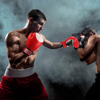 Guantes de Boxeo Profesionales OXVA Industries Cleto, de Cuero Genuino, para MMA, Muay Thai, Sparring, Kick Boxing y Entrenamiento de Artes Marciales