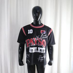 T-shirt streetwear noir, poids lourd 300 GSM, 100% coton, impression sérigraphique, tailles américaines, impression intégrale, URBAN PRODUCTIONS - Product Image 3