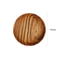 Plateau et assiette en bois de manguier sculpté à la main, plateau en bois rustique pour la décoration de table, la présentation des plats, le service en cuisine et les mariages, cadeau