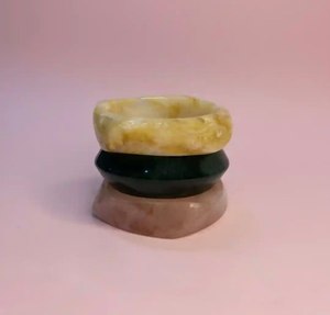 Women's <b>Jade</b> <b>Bangle</b> Bracelets Classic Style Multi Color Natural Stone Jewelry Fashion Accessories for Daily Wear At Best Price - Product Image 3