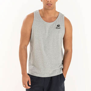 Camiseta sin Mangas para Hombre, Diseño Clásico, Cómoda, Transpirable, Informal, de Poliéster/Algodón, Ideal para Hacer Ejercicio, Correr, Yoga - Product Image 1