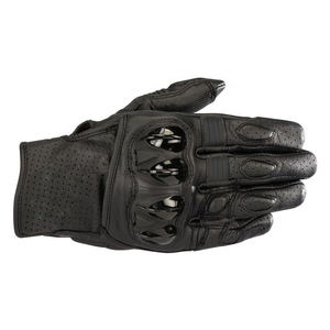 Gants de moto en cuir colorés, résistants à la transpiration, de qualité supérieure, imperméables, compatibles avec les écrans tactiles, pour la conduite, le motocross et les sports de plein air - Product Image 1
