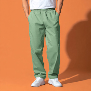 Wholesale Knitted 100% Cotton Scrub Pants for Medical Hospital Use Breathable Comfortable with Pockets Customized Color - Product Image 5