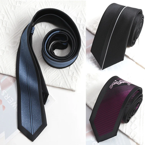 Corbata Clásica para Hombre con Rayas Moradas de 6 cm, Corbata de Satén para Negocios y Eventos Formales - Product Image 5