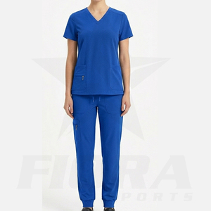 Uniformes Médicos de Hospital con Bolsillo en el Pecho, Spandex Bidireccional, Uniformes de Salón, Conjunto de Enfermera, Bordado Personalizable, Uniformes de Enfermería para Mujer - Product Image 2