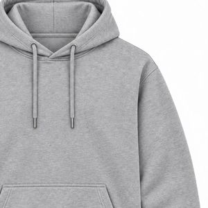 <b>Men</b> Heather <b>Grey</b> Pullover Hoodie Plain Long Sleeve Casual Sweatshirt Custom Logo Streetwear Sportswear Gym Top Shoukat Apparel - Product Image 3