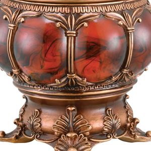Portagioie Decorativo in Stile Vittoriano, Alto 29 cm, in Poliresina, Elegante Soluzione di Conservazione per i Tuoi Preziosi Oggetti - Product Image 2
